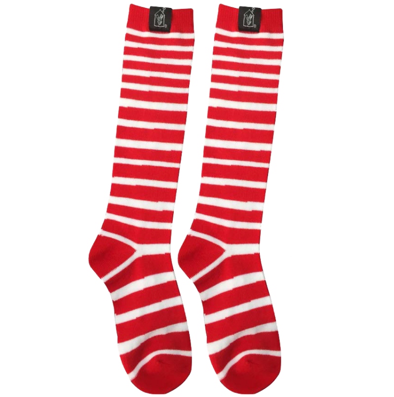 Product Description: RMHC Striped Socks